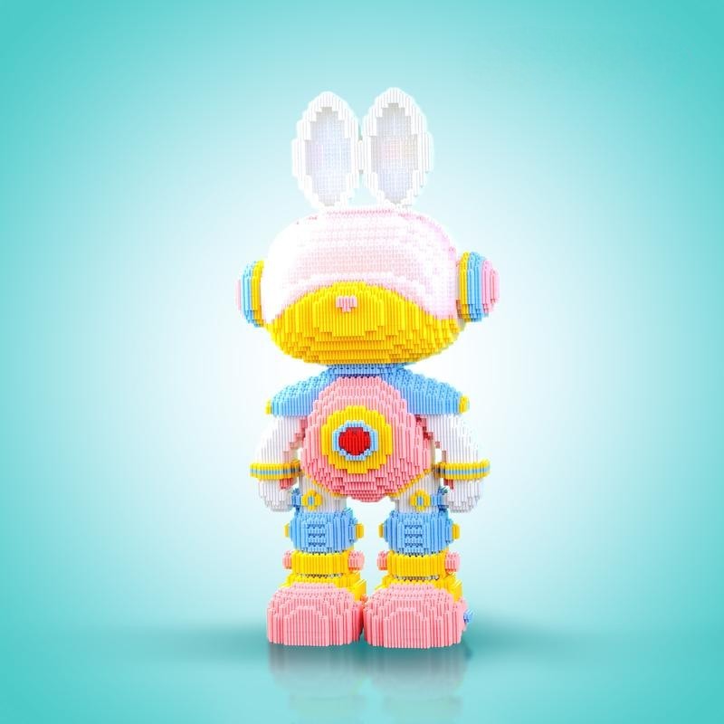 Giant Buildable Brick Rabbits