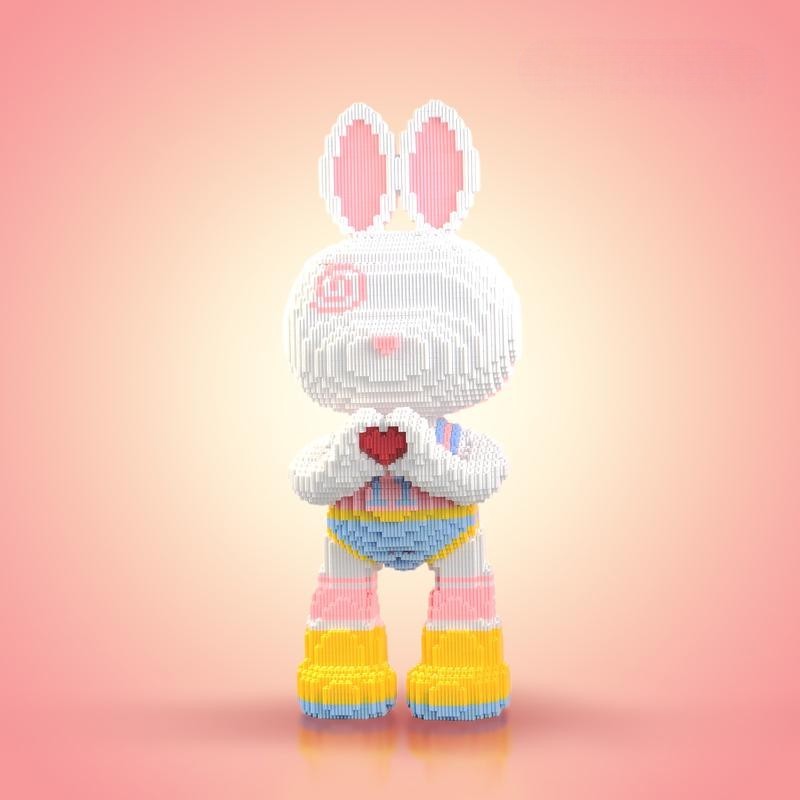 Giant Buildable Brick Rabbits