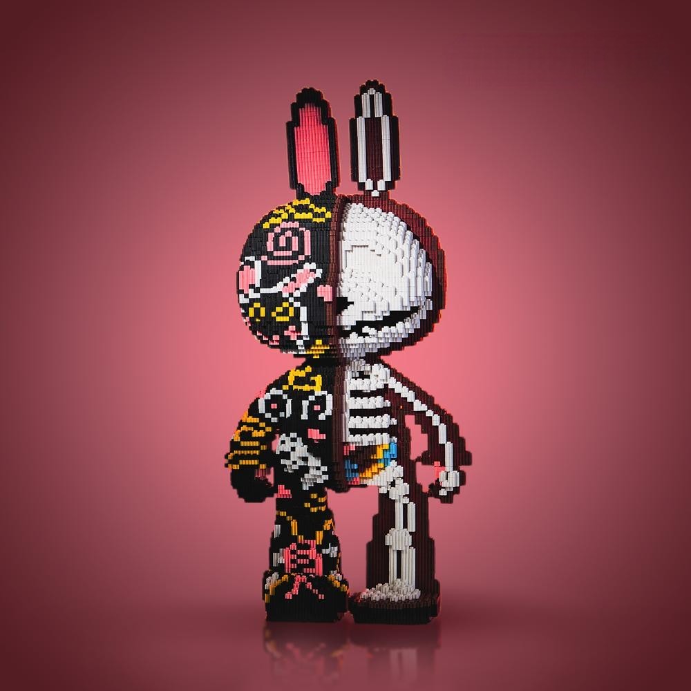 Giant Buildable Brick Rabbits
